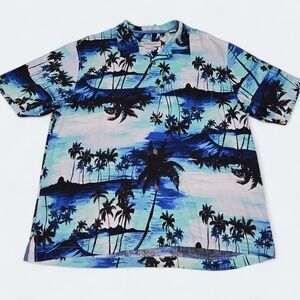 Tommy Bahama Hawaiian 100% Silk Shirt, Men's XL